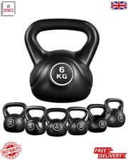 Image of Vinyl Kettlebell Set 2kg-24Kg Kettlebells Home Gym Fitness Training Exercise