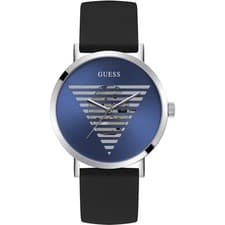 Image of Mens Wristwatch GUESS IDOL GW0503G2 Silicone Black Blue