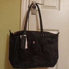 Image of Tommy Hilfiger Nylon Black Tote Bag Brand New With Tags Large