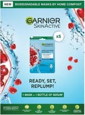Image of Garnier Skinactive Tissue Mask (Set Of 5) Pomegranate + Hyaluronic