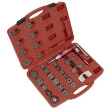 Image of Sealey Vs0286 Air Operated Brake Piston Wind-Back Tool Kit 29Pc