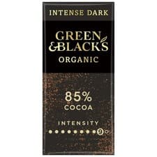 Image of 1x Green & Black's Organic 85% Dark Chocolate Bar 90g vegan friendly