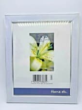 Image of Silver Flat Edged 8 Inch x 10 Inch Photo Frame
