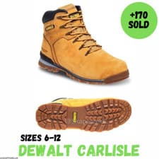 Image of DeWalt Carlisle Safety Boots Work Boots Steel Toecap UK sizes 6-12 EN 20345SB