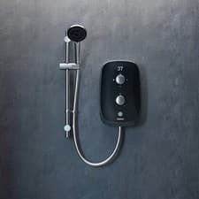 Image of Aqualisa eMerge Electric Shower - 8.5kW Midnight Black MEMN31
