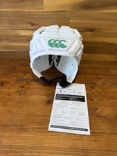 Image of Canterbury Raze Headguard Rugby Adults Size Large White/Green New