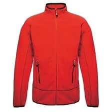Image of Regatta Mens Ashmore Micro Fleece Full Zip Jacket Coat High Vis Pockets Outdoor