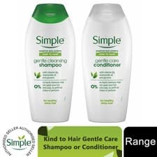 Image of Simple Kind to Hair Gentle Care Shampoo or Conditioner, 3 or 6 Packs of 400ml