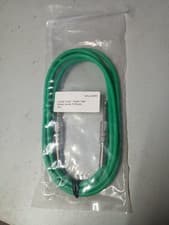 Image of Guitar Lead Adam Hall Nickel Jacks 6.35mm Adapters 2 Metre