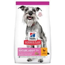 Image of Hill's Science Plan Mature Adult 7+ Small/Mini Light Dry Dog Food Chicken 2.5kg