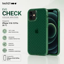 Image of Tech21 (iPhone 12/12 PRO 6.1") Case Evo Check Shockproof 12ft Drop Tested Cover