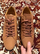 Image of Hugo Boss Brown Leather Trainers Size 44 – New / Never Worn