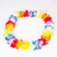Image of 10 Hawaiian Leis Garlands Flower Necklaces Hen Stag Accessory Hawaii Party Decor