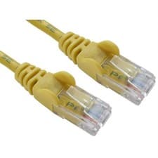 Image of Cables Direct Cat5e UTP 5m networking cable Yellow
