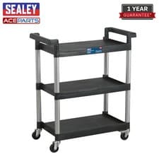 Image of Sealey 3-Level Workshop Trolley Workshop Trolleys Quality Work Tools CX308