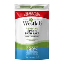 Image of Westlab Epsom Salt 2kg | 100% Natural Unscented Bath Salts for Sleep & Muscles