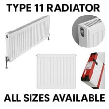 Image of Convector Radiator Type 11 Compact Single Panel Central Heating White All Sizes