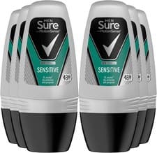 Image of Sure Men Motion Sense Antiperspirant Deodorant Sensitive Dry Roll-On 50ml x6