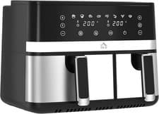 Image of HOMCOM Dual Zone Air Fryer 2700W 8.3L Smart Finish 8 in 1 Oil Free New RRP £80