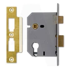 Image of Union L2249 Euro Cylinder(Yale Style) Sashcase 75mm/3" Polished L Brass