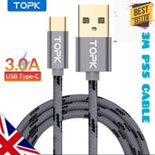 Image of 3M Extra Long Charger Cable For PS5 PlayStation 5 Controller USB-C Charging Lead
