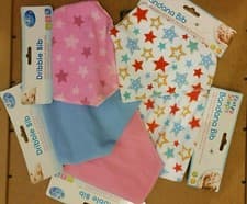 Image of 2pcs BABY BANDANA BIBS DRIBBLE DRY TODDLER 100% COTTON BOYS GIRLS NEWBORN