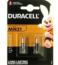 Image of Duracell MN21 battery 12v A23 GP23A V23GA Alkaline batteries expiry 2030