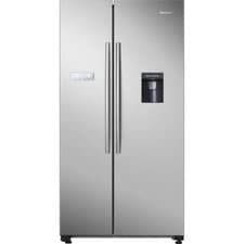 Image of Hisense RS741N4WCE 91cm Frost Free American Fridge Freezer Stainless Steel E