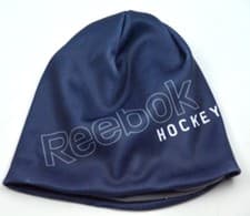 Image of Reebok 8998 Hockey Logo Blue Knit Fleece Lined Beanie Winter Hat  