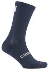 Image of Castelli Como 20 Thermal Cycling Socks Blue Bike Cycle Moisture Wicking Comfort