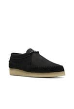 Image of Clarks Originals WEAVER Tie Black Suede Ladies Shoes Size UK 8 D / 42