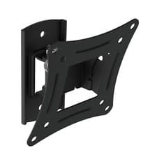 Image of TV or Monitor Wall Mount Bracket, Black, Tilt & Swivel for up to 32" Screens