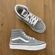Image of Vans Shoes Sneakers Little Kids 12 SK8-Hi Suede Pure Grey 508731 Light Grey