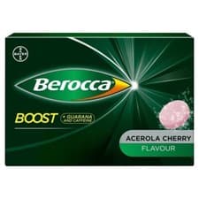 Image of Berocca Boost Energy Vitamin Effervescent 20 Tablets Acerola Cherry Flavour