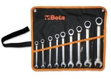 Image of Beta Ratcheting Combination Spanner Set 9 Piece Metric 8 - 19mm - 141/B9