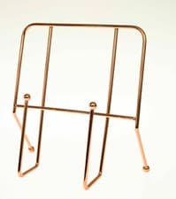 Image of Cook Book Holder Chrome Copper Wire Stand Cookery Recipe Book Holder Kitchen
