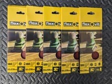 Image of 5 Packs Flexovit 93x230mm 180 Grit Sanding Sheets 10 Per Pack From £1.77ea pack