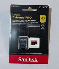 Image of Genuine SanDisk Extreme PRO 256GB Micro SD Card ,UHS-I, Class10, U3,V30