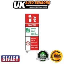 Image of Sealey Worksafe� Water Fire Extinguisher Safety Sign Rigid Plastic Pack of 10