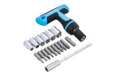 Image of Blue Spot 12622 Ratchet Screwdriver Bit and Socket 18 Piece Set