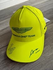 Image of ASTON MARTIN F1 YELLOW AMF1 RP FERNANDO ALONSO CAP LOGO - ONE SIZE - NEW & TAGS