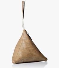 Image of Circus by Sam Edelman Carley Triangle Wristlet Pouch Blue Sand Leather