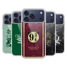 Image of OFFICIAL HARRY POTTER LOCATIONS TYPOGRAPHY SOFT GEL CASE FOR APPLE iPHONE PHONES