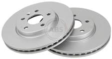 Image of Front Set 2x Brake Discs A.B.S. 18034 for Chevrolet Aveo Cruze Vauxhall Astra