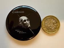 Image of Candlemass, Swedish Doom Metal Band, Awesome, Logo Pin badge