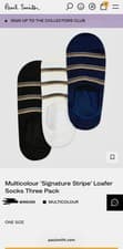 Image of Paul Smith Signature Multi Stripe Socks Pack of 3, Made in Italy