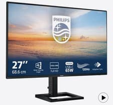Image of Philips 27" Full HD Monitor 100Hz IPS 1ms USB-C Power Delivery 27E1N1300A/00