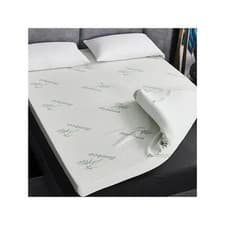 Image of Bamboo Memory Foam Mattress Topper 4CM Orthopaedic Cooling Soft Bed UK KingSizes