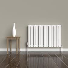 Image of Lux Heat Flat White Horizontal Radiator