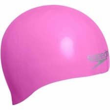 Image of Speedo Silicone Moulded Swimming Cap Pink Mens Womens